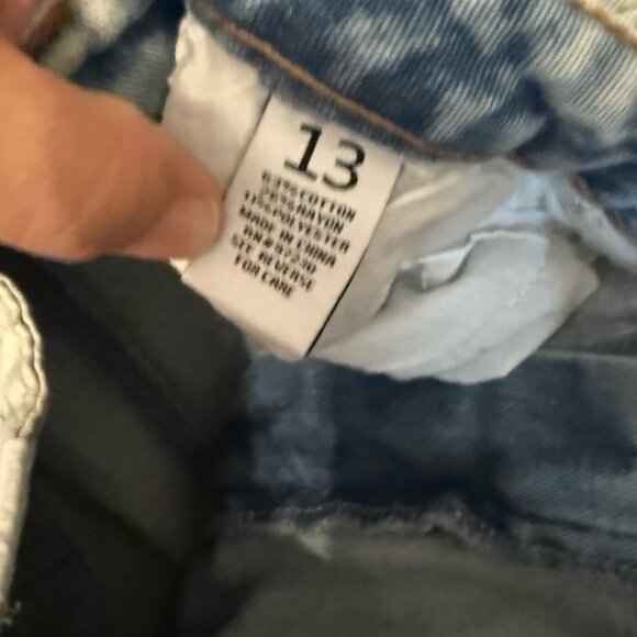 Almost Famous Boho Vintage Patchwork Distressed Wide Jeans - Picture 3 of 4